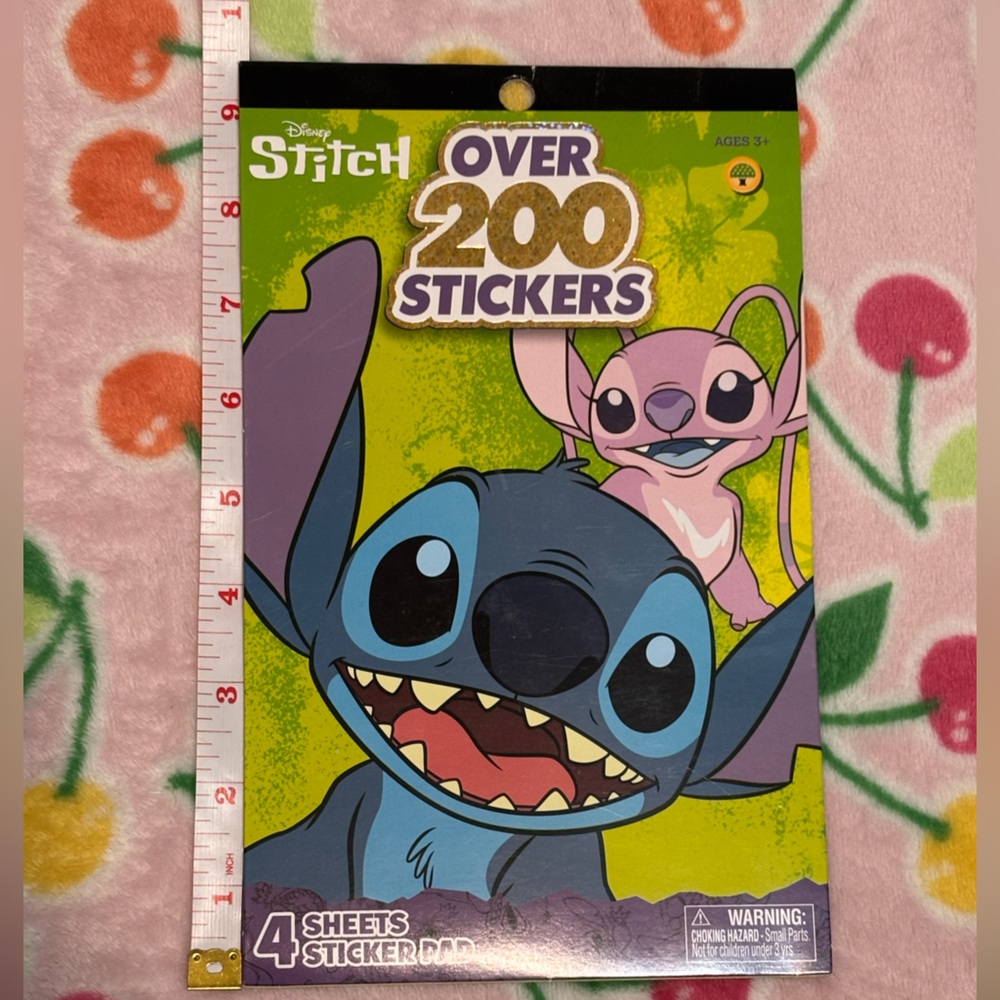 Disney Stitch & Angel Sticker Pad Over 200 Stickers